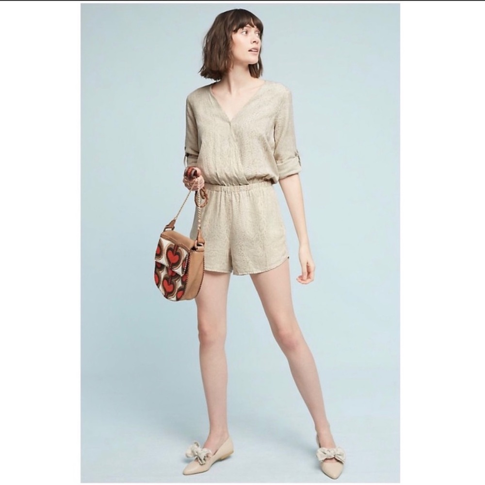 Cloth and Stone Snake Print Romper